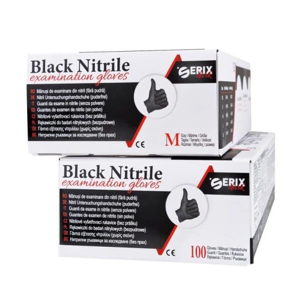 GANTS BLACK NITRILE NON POUDRES- USAGE MÉDICAL EN 455 Accessoires